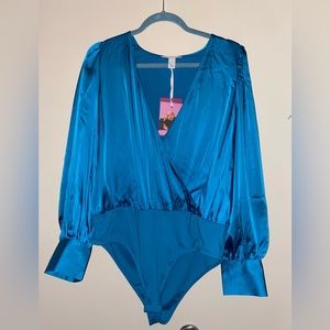 SERGIO HUDSON Womens Bodysuit Sz Lg NWT